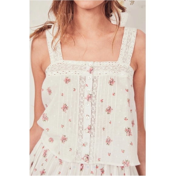 Loveshackfancy daisy top Clearance